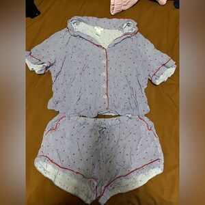 Pajamas with Red Accents